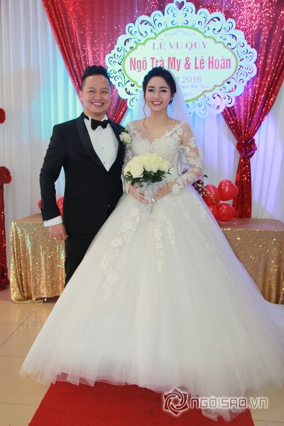 lễ rước dâu của Á hậu Trà My,Á hậu Trà My chính thức lên xe hoa,ông xã Á hậu Trà My