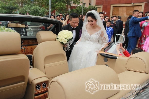 lễ rước dâu của Á hậu Trà My,Á hậu Trà My chính thức lên xe hoa,ông xã Á hậu Trà My