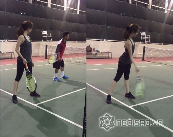  Ngọc Trinh,  Ngọc Trinh ngực lép,  Ngọc Trinh tập tennis