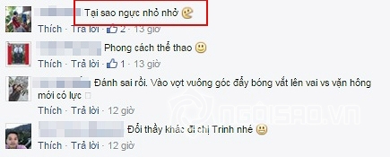  Ngọc Trinh,  Ngọc Trinh ngực lép,  Ngọc Trinh tập tennis