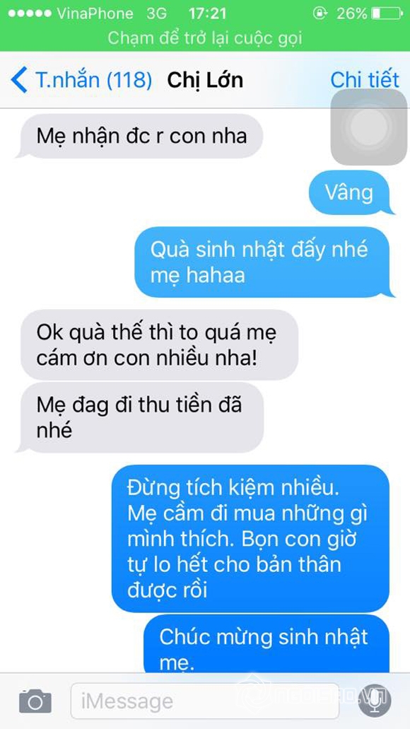 Hotgirl vân shi,hotgirl hà thành,vân shi tặng mẹ 500 triệu