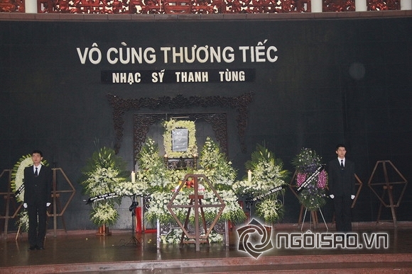 đám tang nhạc sĩ Thanh Tùng,nhạc sĩ Thanh Tùng qua đời,lễ an táng nhạc sĩ Thanh Tùng, sao việt đến viếng nhạc sĩ thanh tùng