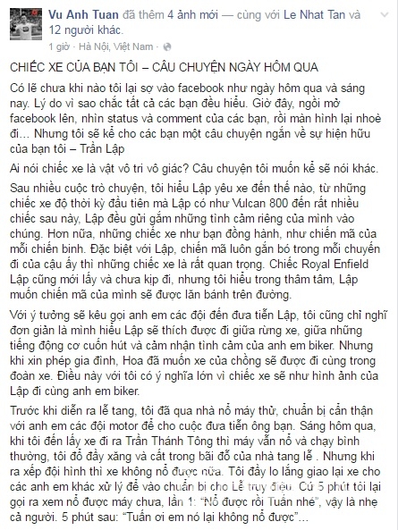 đám tang Trần Lập, đám tang Duy Nhân, sao việt