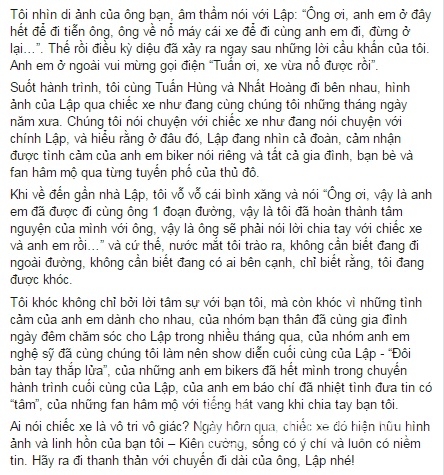 đám tang Trần Lập, đám tang Duy Nhân, sao việt