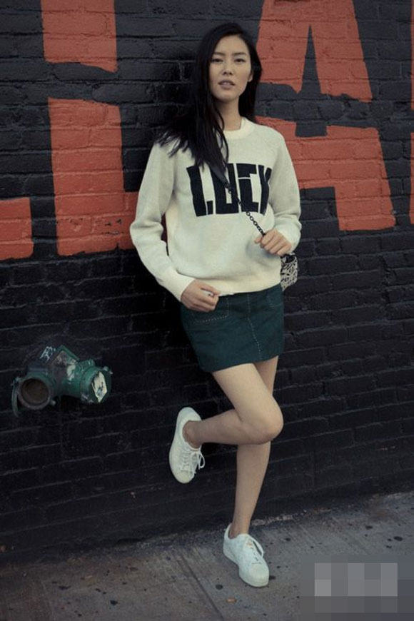 Liu Wen,siêu mẫu Liu Wen,street style của Liu Wen 