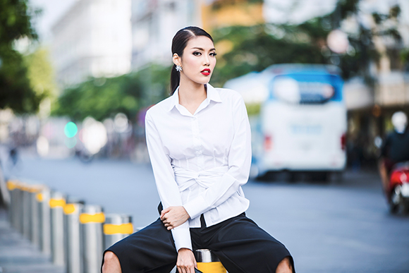 Lan Khuê, Lan Khuê khoe street style vạn người mê, Lan Khuê tự tin xuống phố