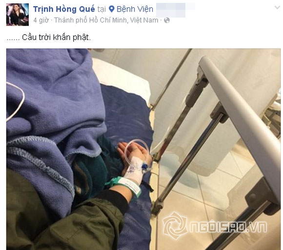 Hồng Quế,Hồng Quế bị nhập viện,sao việt bị nhập viện