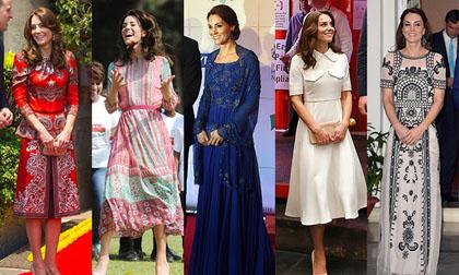 Công nương Kate,Công nương Anh,Kate Middleton,Công nương Kate hớ hênh,Công nương Kate bị gió tốc váy