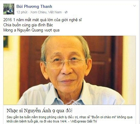  nhạc sĩ Nguyễn Ánh 9 qua đời, nhạc sĩ Nguyễn Ánh 9, sao việt