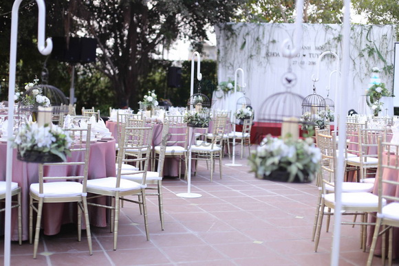 Tiệc cưới mang phong cách Pháp, Khu vườn Le Jardin, Le Jardin Sài Gòn