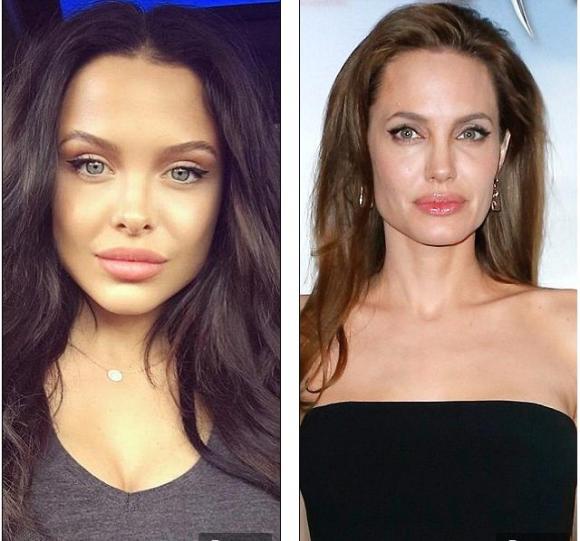  Angelina Jolie , cô gái giống hệt  Angelina Jolie , vợ chồng  Angelina Jolie chia tay