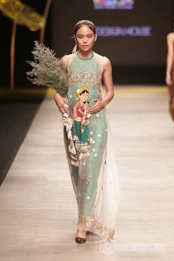 ,siêu mẫu Phan Như Thảo, người mẫu việt, sao việt, sao việt bầu bí, Vietnam International Fashion, Week (VIFW) 2016 