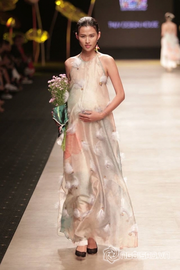 ,siêu mẫu Phan Như Thảo, người mẫu việt, sao việt, sao việt bầu bí, Vietnam International Fashion, Week (VIFW) 2016 