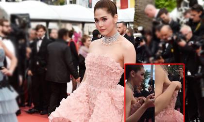  Chompoo Araya,  Chompoo Araya như nữ hoàng,  Chompoo Araya bị tụt váy tại Cannes, liên hoan phim Cannes, sao thái