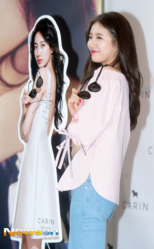 sao Hàn,bạn gái Lee Min Ho,sao Hàn tại sự kiện,Suzy khoe vai trần