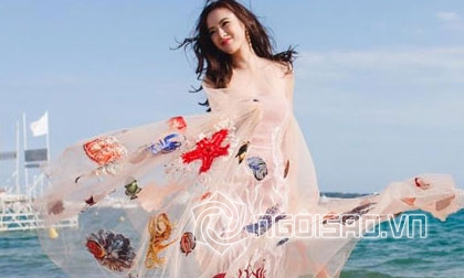 sao Việt, Angela Phương Trinh, bà mẹ nhí, váy đại dương, LHP Cannes 2016