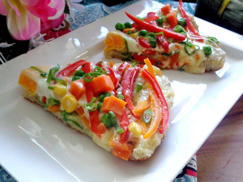 Cách làm pizza bánh chưng ngon mắt, đã miệng