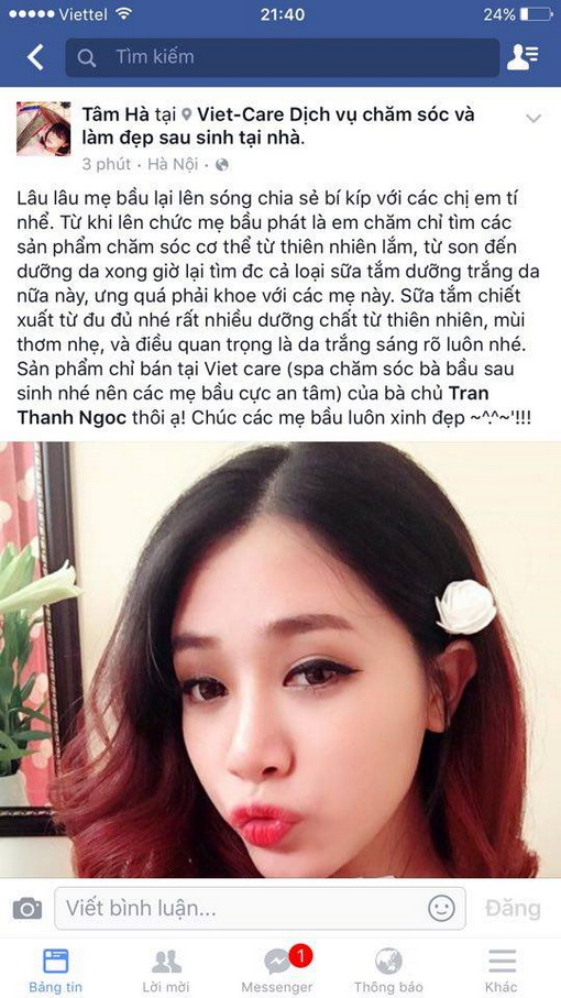 Làm đẹp khi mang bầu, Hà Min, Kem nghệ vàng hạ thổ, Trị rạn da