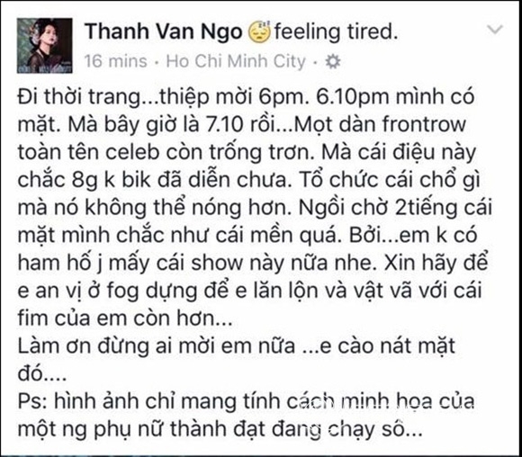 sao Việt, Ngô Thanh Vân, đả nữ màn ảnh Việt, Ngô Thanh Vân tức giận, sao Việt đi muộn