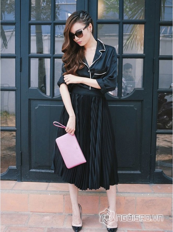 sao việt, sao việt pyjama, thời trang pyjama, sao việt xu hướng thời trang, sao việt thời trang mới