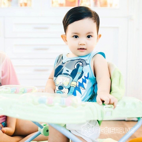 con trai Khánh Thi, Kubi, Khánh Thi và Phan Hiển, con trai Phan Hiển, ảnh con trai Khánh Thi, nhóc tỳ nhà sao Việt , sao Việt 