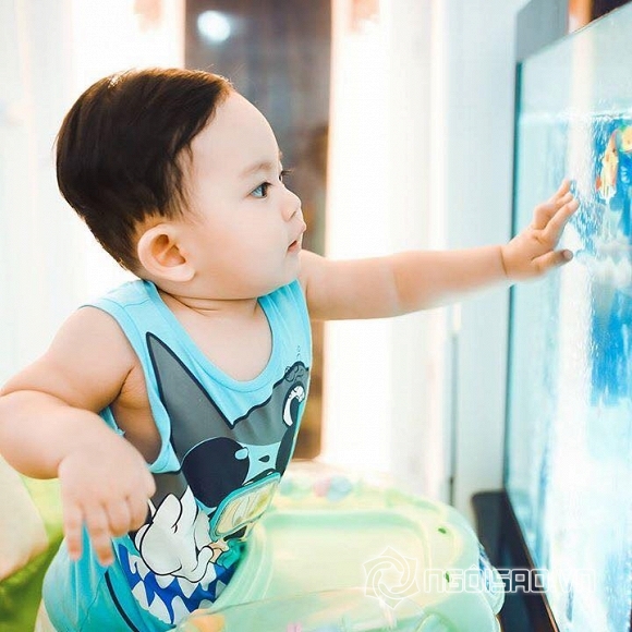 con trai Khánh Thi, Kubi, Khánh Thi và Phan Hiển, con trai Phan Hiển, ảnh con trai Khánh Thi, nhóc tỳ nhà sao Việt , sao Việt 