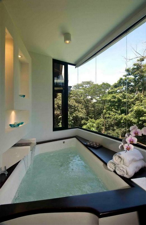 Phòng tắm cực đẹp với góc view ấn tượng, Phòng tắm, Phòng tắm đẹp, Phòng tắm với view đẹp