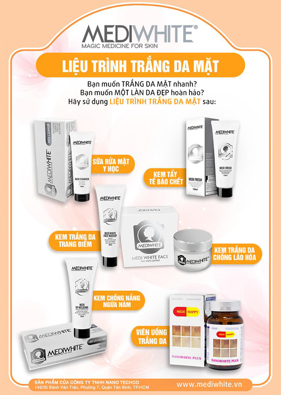 mediwhite-136-ngoisao 0 Trắng da trong 20 ngày, Trắng da, Medi White