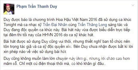 Thanh Duy, Thanh Duy Tonight, Đại Nhân, sao Việt