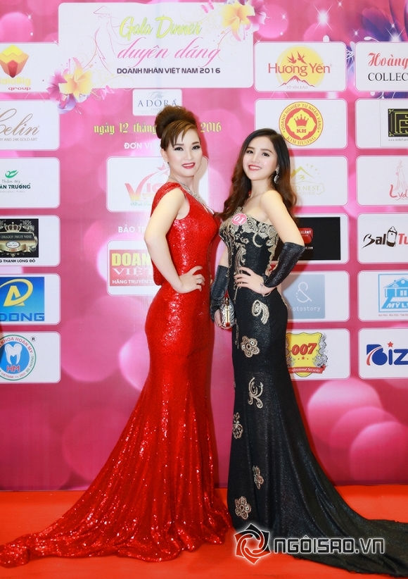 Doanh nhân Trịnh Yến diện đầm đỏ nổi bật trong đêm gala từ thiện 0 Doanh nhân Trịnh Yến, Trịnh Yến Spa, Duyên Dáng Doanh Nhân Việt 2016, Doanh nhân Việt