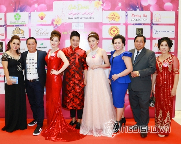 Doanh nhân Trịnh Yến diện đầm đỏ nổi bật trong đêm gala từ thiện 0 Doanh nhân Trịnh Yến, Trịnh Yến Spa, Duyên Dáng Doanh Nhân Việt 2016, Doanh nhân Việt