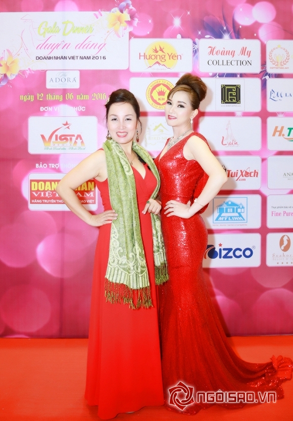Doanh nhân Trịnh Yến diện đầm đỏ nổi bật trong đêm gala từ thiện 1 Doanh nhân Trịnh Yến, Trịnh Yến Spa, Duyên Dáng Doanh Nhân Việt 2016, Doanh nhân Việt