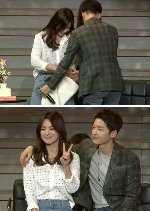 Song Joong Ki, Song Hye Kyo, hậu duệ mặt trời, Song Joong Ki họp fan, phim hậu duệ mặt trời, sao hậu duệ mặt trời, sao Hàn 