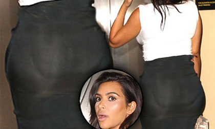 sao Hollywood,Kim Kardashian,Kim Kardashian khoe ngực khủng,Kim Kardashian mặc xuyên thấu