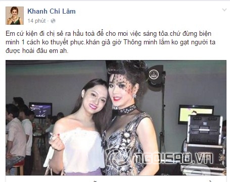 Lâm Chi Khanh và Hương Giang Idol, Lâm Chi Khanh, scandal Lâm Chi Khanh, sao Việt