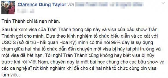 Trấn Thành, Trấn Thành bị từ chối nhập cảnh, Trấn Thành bị từ chối nhập cảnh ở Mỹ, Dũng Taylor, Trấn Thành, sao việt 