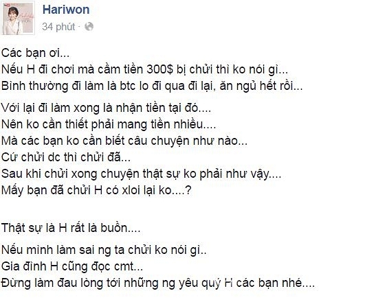 Hari Won, scandal Hari Won, Hari Won mang ít tiền, Hari Won mang 300 usd, Hari Won bị chửi, Trấn Thành, sao việt 