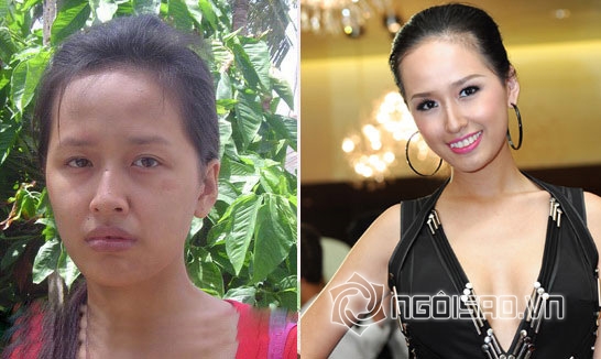 mỹ nhân việt, mỹ nhân việt chưa kẻ lông mày, sao Việt, 