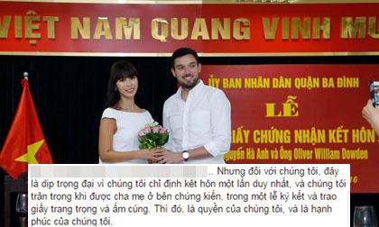 sao Việt,Hà Anh,siêu mẫu Hà Anh,ảnh cưới của Hà Anh,chồng Tây của Hà Anh,đám cưới Hà Anh