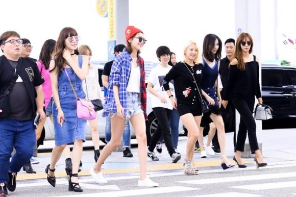 sao Hàn,kiều nữ SNSD,sao Kpop,kiều SNSD biến hóa phong cách,thời trang sân bay của SNSD