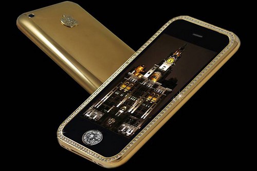 điện thoại di động đắt nhất thế giới, điện thoại di động, iphone, mạ vàng, đính kim cương