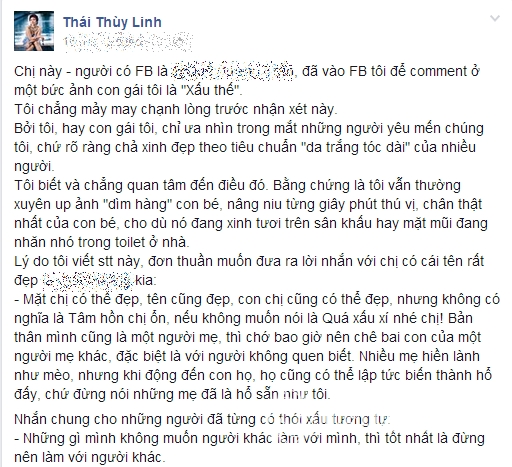 sao Việt, con sao Việt bị nói xấu, phản ứng của sao Việt khi con bị chê bai, Tuấn Hưng, Hồ Ngọc Hà, Thái Thùy Linh, Elly Trần