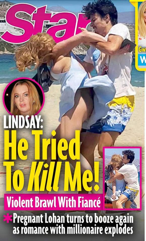 Lindsay Lohan,Lindsay Lohan bị bạo hành,sao Hollywood