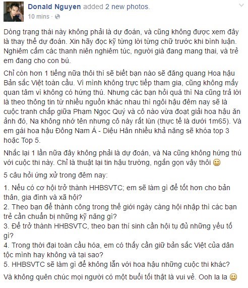 Hoa hậu Bản sắc Việt, Hoa hậu Thu Ngân, Trần Thị Thu Ngân, Sao việt