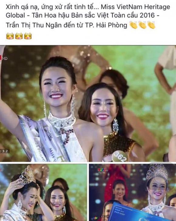 Trần Thị Thu Ngân, Hoa hậu Bản sắc Việt Toàn cầu, Lâm Thùy Anh, Sao Việt