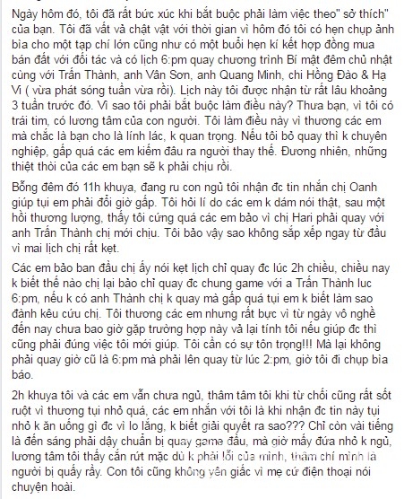 Vy Oanh, Hari Won, scandal Hari Won, sao Việt