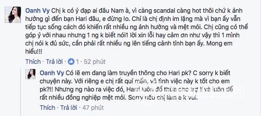 Hari Won, Hari Won và Vy Oanh, scandal Hari Won, sao Việt