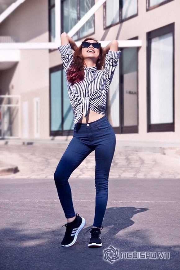 Diễn viên Minh Khuê trẻ trung như sao Hàn với thời trang Street Style 0 Diễn viên Minh Khuê, Minh Khuê, Sao Việt