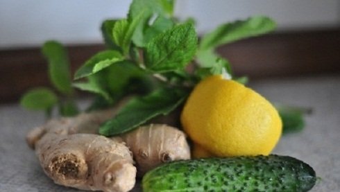 dị ứng, mẩn ngứa, chanh gừng dưa leo, man ngua