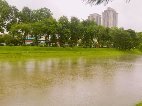 Sông Tô Lịch, Sông Tô Lịch bẩn, sông Tô Lịch sau cơn bão, ảnh hưởng cơn bão số 3, sông ở Hà Nội 